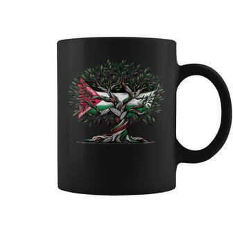 Palestine Olive Tree With Flag Coffee Mug - Seseable