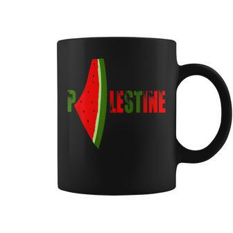 Palestine Watermelon Palestine Flag Watermelon Palestine Map Coffee Mug - Monsterry