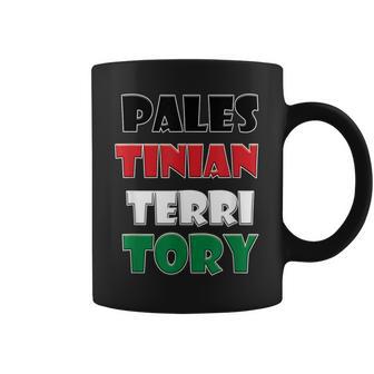 Palestinian Territory Colorful Words Coffee Mug - Monsterry CA