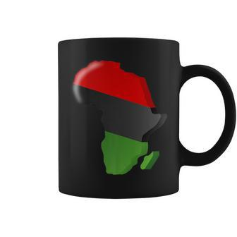 Pan African Unia Flag Map Continent Coffee Mug - Monsterry UK