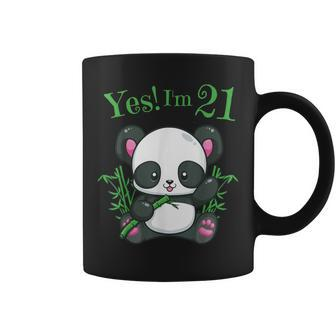 Panda 21St Birthday T Girls Birthday Outfit 21 Coffee Mug - Seseable