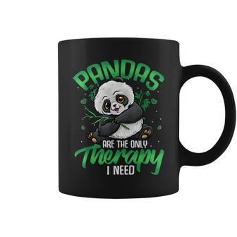 Panda Panda Bear Pandas Are The Only Therapy I Need Coffee Mug - Thegiftio UK