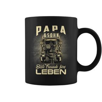 Papa & Sohn Beste Freunde Fürs Leben Father Son Truck Driver Tassen - Seseable