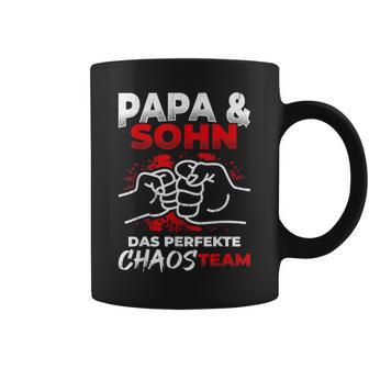 Papa & Sohn Das Perfekte Chaos Team -Atertag Bester Papa Tassen - Geschenkecke