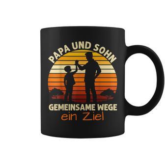 Papa & Sohn Gemeinsame Wege Ein Ziel Papaatertag Geschenke Tassen - Geschenkecke