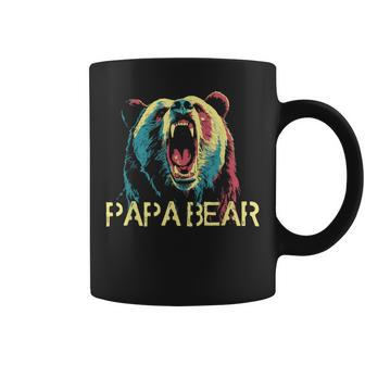 Papa Bear Father Dad Daddy Father's Day Coffee Mug - Monsterry