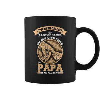 Papa Is My Favorite Name Humorous Best Dad Coffee Mug - Seseable