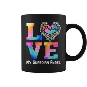 Papa Is My Guardian Angel Love Peace Forever Dad In Heaven Coffee Mug - Monsterry AU