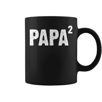 Papa Hoch Zwei Geschenk Announcement Fürater2nd Kind Tassen - Geschenkecke