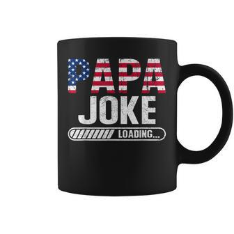 Papa Joke Loading In Progress Fathers Day 4Th Of July Coffee Mug - Thegiftio UK