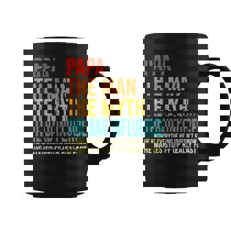 Papa The Man The Myth The Bad Influence Fathers Day Coffee Mug | Seseable CA