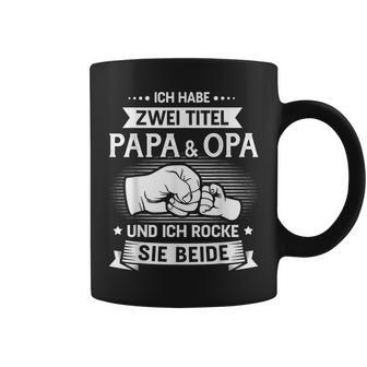 Papa Und Opa Rock Fäuste Tassen - Geschenkecke