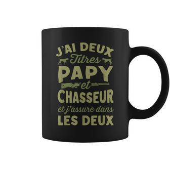 Papy Chasseur Humour Chasse Retraité Rigolo Sanglier Tasse - Cadeauxyz