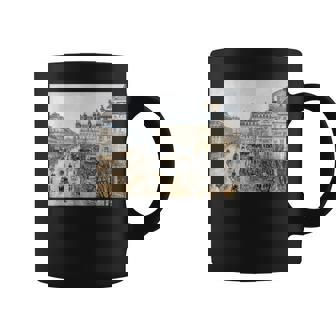 París Francés Teatro Plaza Impresionista Pissaro Pintura Taza de café - Regaloses