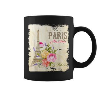 Paris Mon Amour Eiffel Tower Love Paris French Souvenir Coffee Mug - Monsterry DE