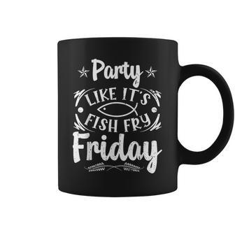 Party Like It's Fish Fry Friday Wisconsin Midwest Culture Coffee Mug | Mazezy UK