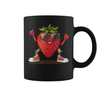 Partying Strawberry Costume For Boys And Girls Coffee Mug - Seseable