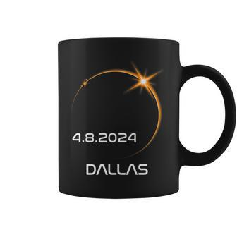 Path Of Totality America Total Solar Eclipse 2024 Dallas Coffee Mug - Monsterry CA