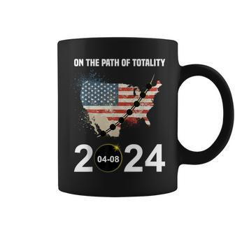 Path Of Totality Eclipse 2024 Usa Total Solar Eclipse Coffee Mug - Monsterry UK