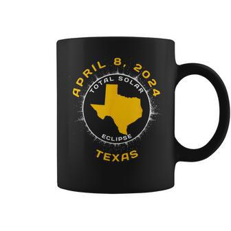 Path Of Totality Solar Eclipse In Texas April 8 2024 Coffee Mug | Mazezy