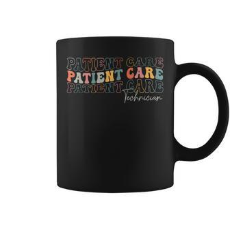 Patient Care Technician Appreciation Week Healthcare Groovy Coffee Mug - Thegiftio UK