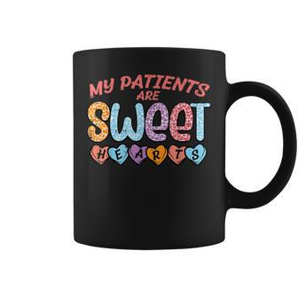 My Patients Sweet Hearts Valentine Day Nurse Scrub Top Women Coffee Mug - Monsterry