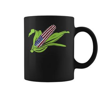 Patriotic American Flag Corn On The Cob Coffee Mug - Monsterry AU