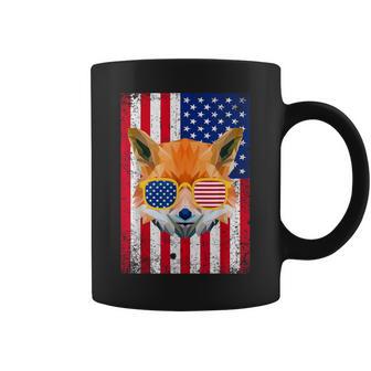 Patriotic Fox 4Th Of July Sunglasses Usa American Flag Coffee Mug - Monsterry CA