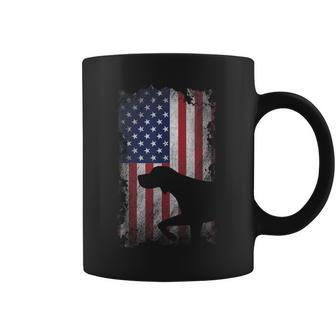 Patriotic German Shorthaired Pointer American Flag Gsp Dog Coffee Mug - Monsterry AU