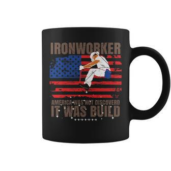 Patriotic Ironworker America Was Not Discovered It Was Built Coffee Mug | Mazezy