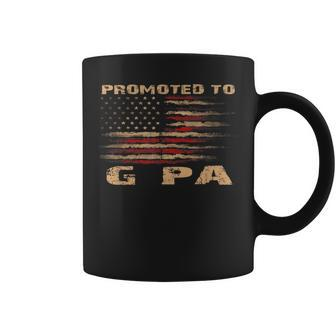 Patriotic Promoted To G Pa Est 2023 First Time Dad Coffee Mug - Monsterry