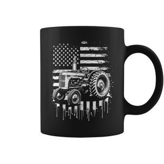 Patriotic Tractor 4Th Of July American Flag Farmer Usa Men Coffee Mug - Monsterry CA