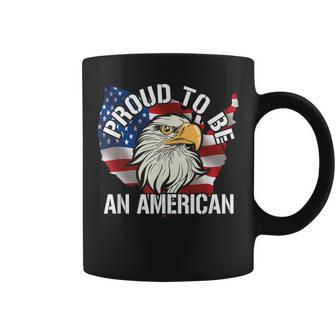 Patriotic Veteran Memorial Day I Am Proud To Be An American Coffee Mug - Monsterry