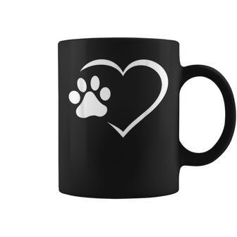 Paw Heart Pet Lover Coffee Mug - Monsterry