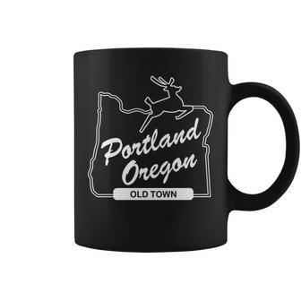 Pdx Portland Oregon Sign Old Town Portland Oregon Coffee Mug - Monsterry