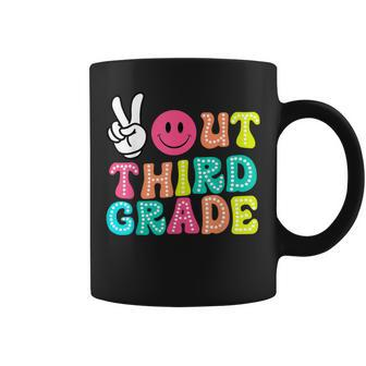 Peace Out 3Rd Grade Graduation Class 2024 Last Day Of School Coffee Mug - Monsterry UK