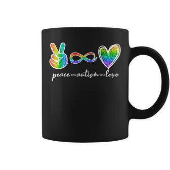 Peace Autism Love Infinity Symbol Autism Awareness Coffee Mug - Monsterry AU