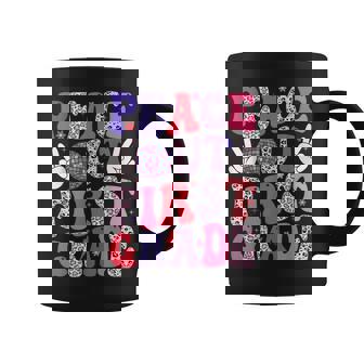 Peace Out First Grade Happy Last Day Of School Groovy Retro Coffee Mug - Seseable