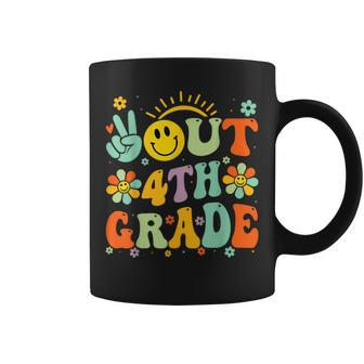 Peace Out Fourth 4Th Grade Class Of 2024 Goodbye 4Th Grade Coffee Mug - Thegiftio UK