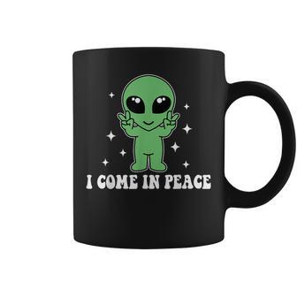 I Come In Peace Alien Couples Matching Valentine's Day Coffee Mug - Monsterry DE