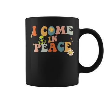 I Come In Peace Im Peace Groovy Matching Couples Coffee Mug - Thegiftio UK