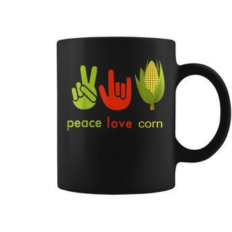 Peace Love Corn Perfect For Corn Farmers Coffee Mug - Monsterry