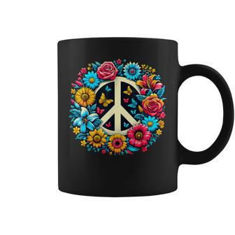 Peace Love Groovy Peace Sign Coffee Mug - Monsterry AU