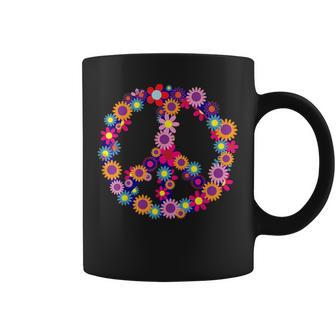 Peace Love Hippie Costume Tie Die 60S 70S Yoga Outfit Coffee Mug - Monsterry DE