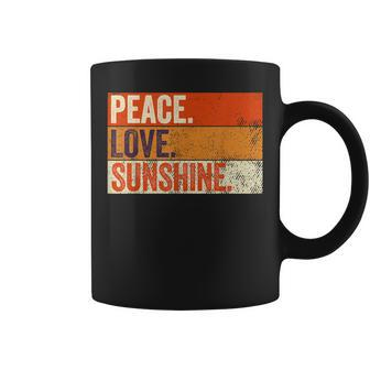 Peace Love Sunshine Mother Father Sun Lover Vintage Coffee Mug - Monsterry AU