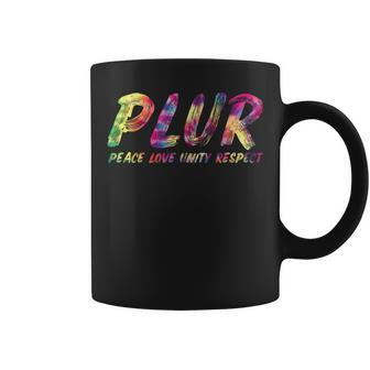 Peace Love Unity Respect Plur Rave Music Festival Coffee Mug - Monsterry UK