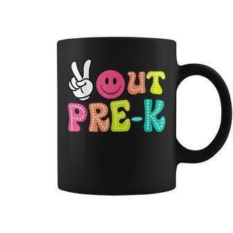 Peace Out Pre-K Graduation Class Of 2024 Last Day Of School Coffee Mug - Monsterry