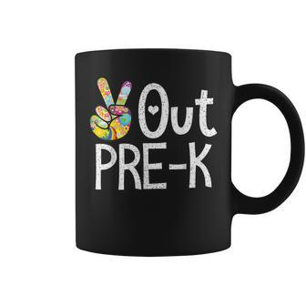 Peace Out Pre-K Last Day Of School Pre-K Graduate 2024 Coffee Mug - Monsterry CA