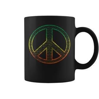 Peace Symbol Hippie Rasta Vintage Tassen - Seseable