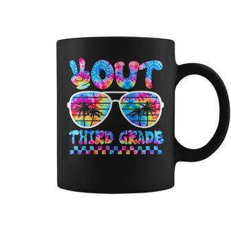 Peace Out Third Grade Last Day Of School Summer Tie Dye Coffee Mug - Monsterry DE